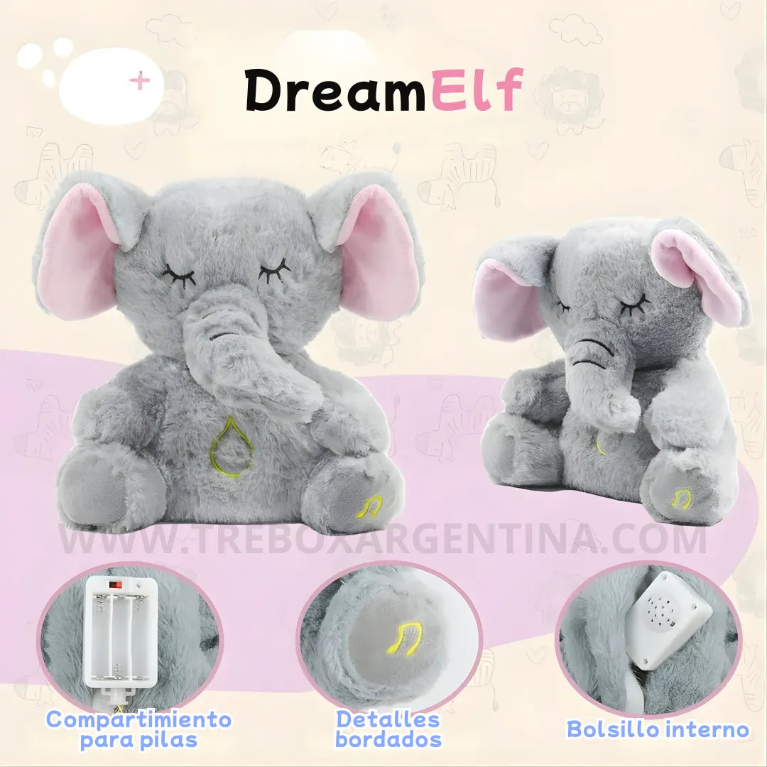 50% BLACKWEEK🎁 | DreamElf™ Elefante Luminoso: Respiración Real, Calma Profunda y Compañía en tus sueños (Para peques y adultos)