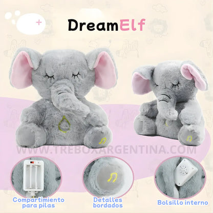 50% BLACKWEEK🎁 | DreamElf™ Elefante Luminoso: Respiración Real, Calma Profunda y Compañía en tus sueños (Para peques y adultos)
