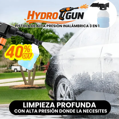 40% 🎁 | HydroGun: Pistola de alta presión inalámbrica 3 en 1
