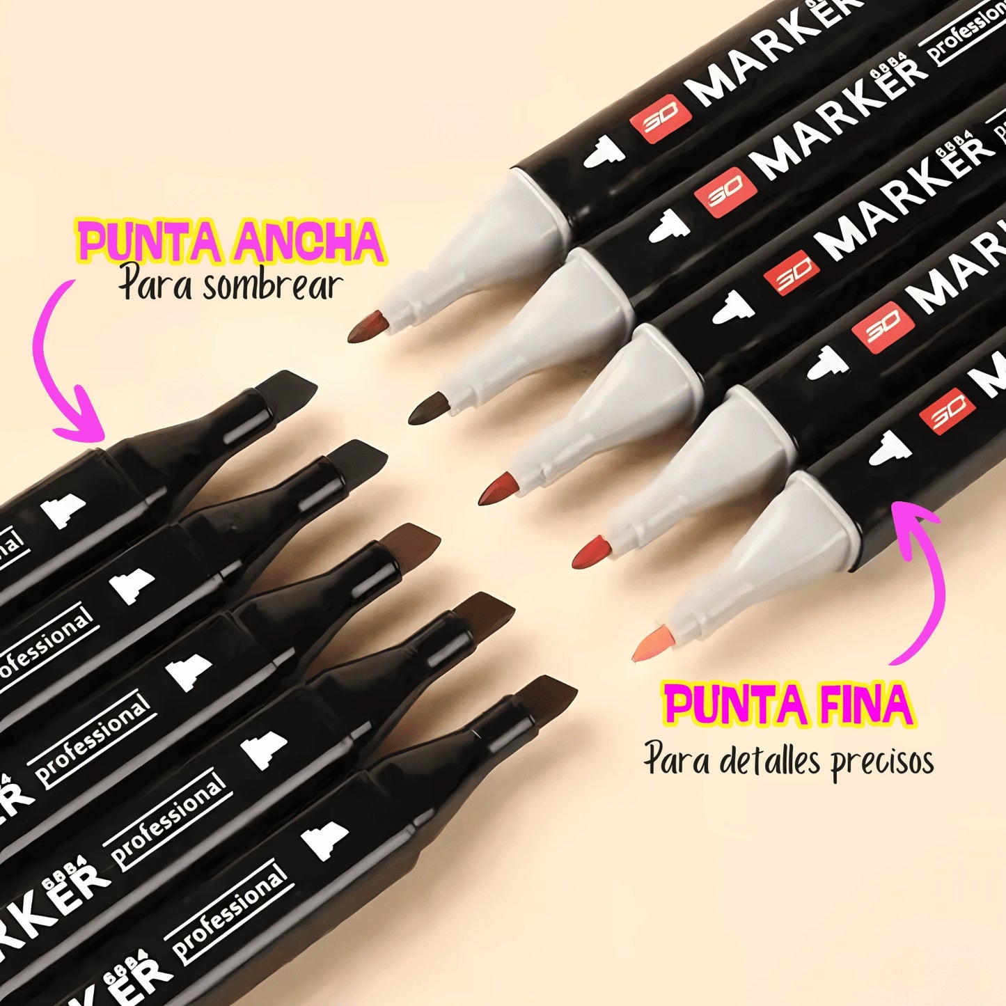 Set de Marcadores artísticos Greco (Envio GRATIS HOY + 40% OFF)