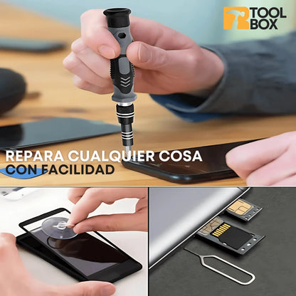 ToolBox™ | Set destornilladores Magnéticos para Arreglos de Precisión 115 En 1