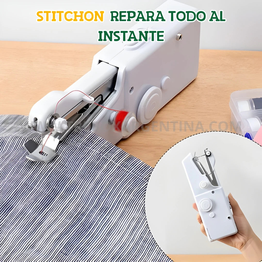 HOY 40% OFF🎁 | StitchOn™ Mini Máquina de Coser: Siempre lista para salvarte en emergencias y arreglos diarios