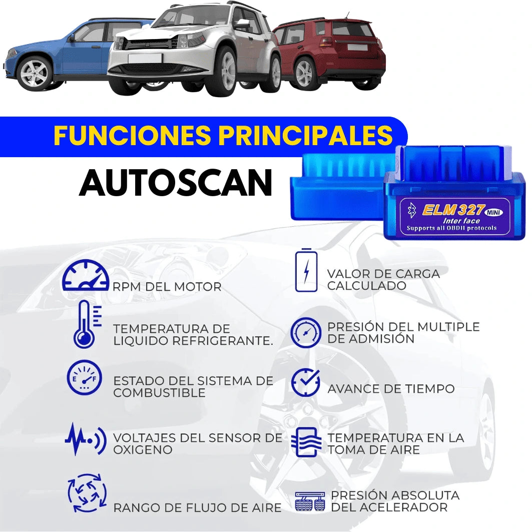 AutoScan | Mini Scaner de Diagnóstico instantáneo para tu auto