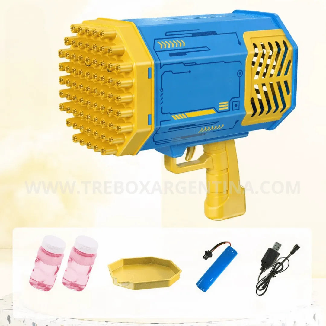 PROMO 40% OFF 🎁 |  Bubble Rain Bazooka de Burbujas : Diversión explosiva de burbujas sin Limites!