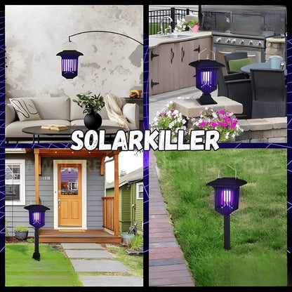SolarKiller Lámpara solar antimosquitos 3 en 1 : Iluminá, protegé y olvidate de los mosquitos