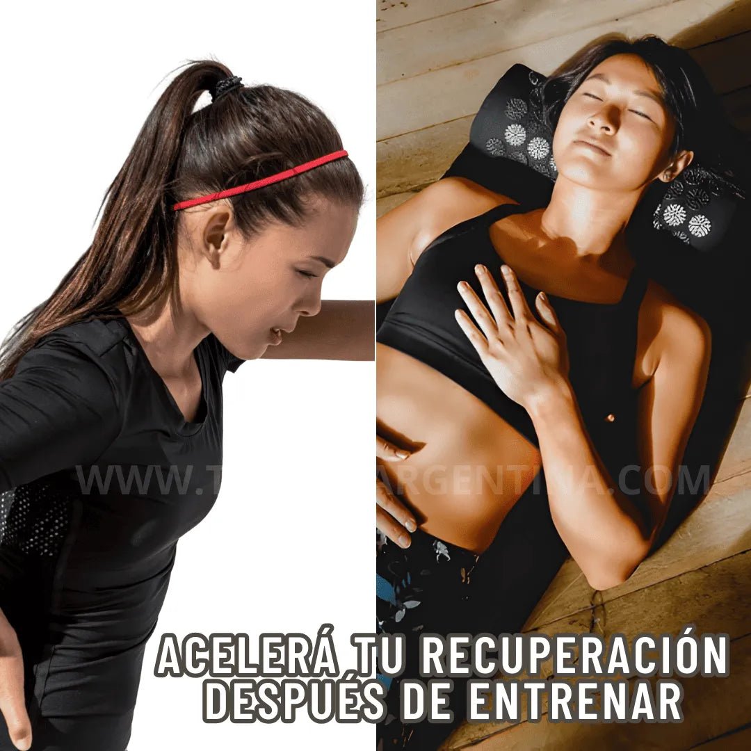 40% OFF🚨 | Set x3 Alfombra y Almohadilla masajeadora de acupresión: Tu ritual diario para liberar tensión y estrés sin salir de casa