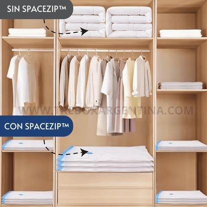 PACK 3 BOLSAS + 1 BOMBA DE REGALO [PROMO LIMITADA🔥]  Bolsas de Vacio SpaceZip™ | Ordená todo y ganá espacio sin gastar de más
