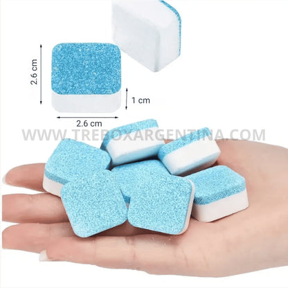 PACK ESPECIAL X12 - CleanWash™ Pastillas Mágicas de Limpieza para Lavaropas; Mantenla impecable y libre de malos olores!