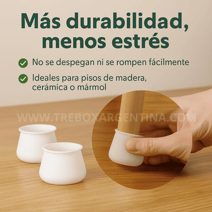 OFERTA PACK X16🎁 | Protector de silicona para sillas FlexProtect: Cuida tus pisos y sillas; no mas rayones y ruido