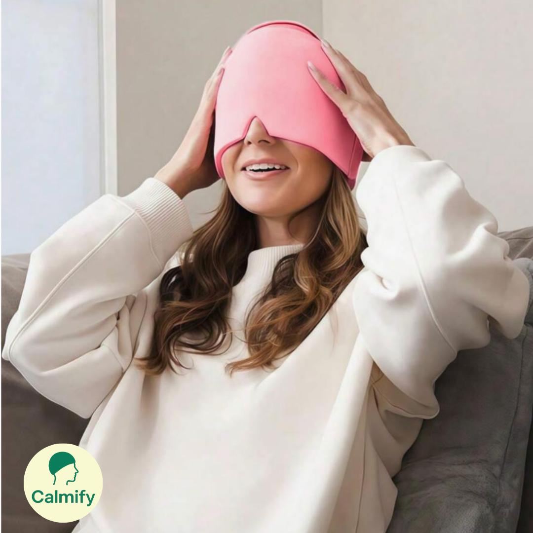 OFERTA 2X1 🎁 | Calmify Gorro de termoterapia medicinal: Alivio Instantáneo para migrañas, estrés e insonmio sin medicación