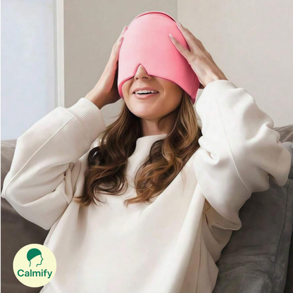 OFERTA 2X1 🎁 | Calmify Gorro de termoterapia medicinal: Alivio Instantáneo para migrañas, estrés e insonmio sin medicación