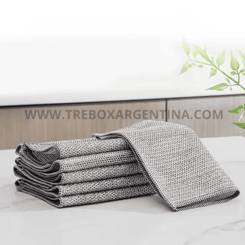¡Oferta exclusiva Pack x10! 🔥 Paño Metálico Multiusos BrilloMax | Elimina todo tipo de manchas ✨