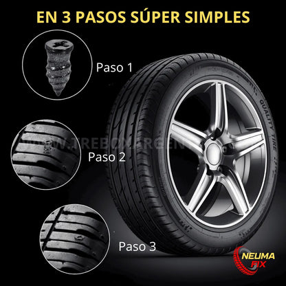 PROMO PACK X10💥 | NeumaFix Parches de Tornillos: Repará al instante y que una pinchadura no arruine tus planes