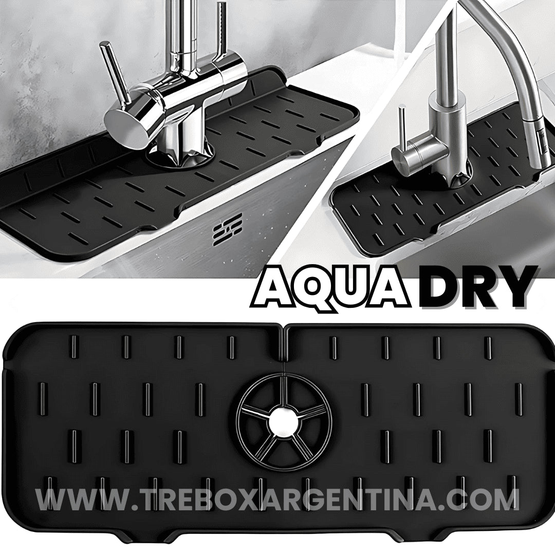 AquaDry™ | Alfombrilla de Silicona Absorbente -  Lavaplatos limpio y sin moho las 24 horas!