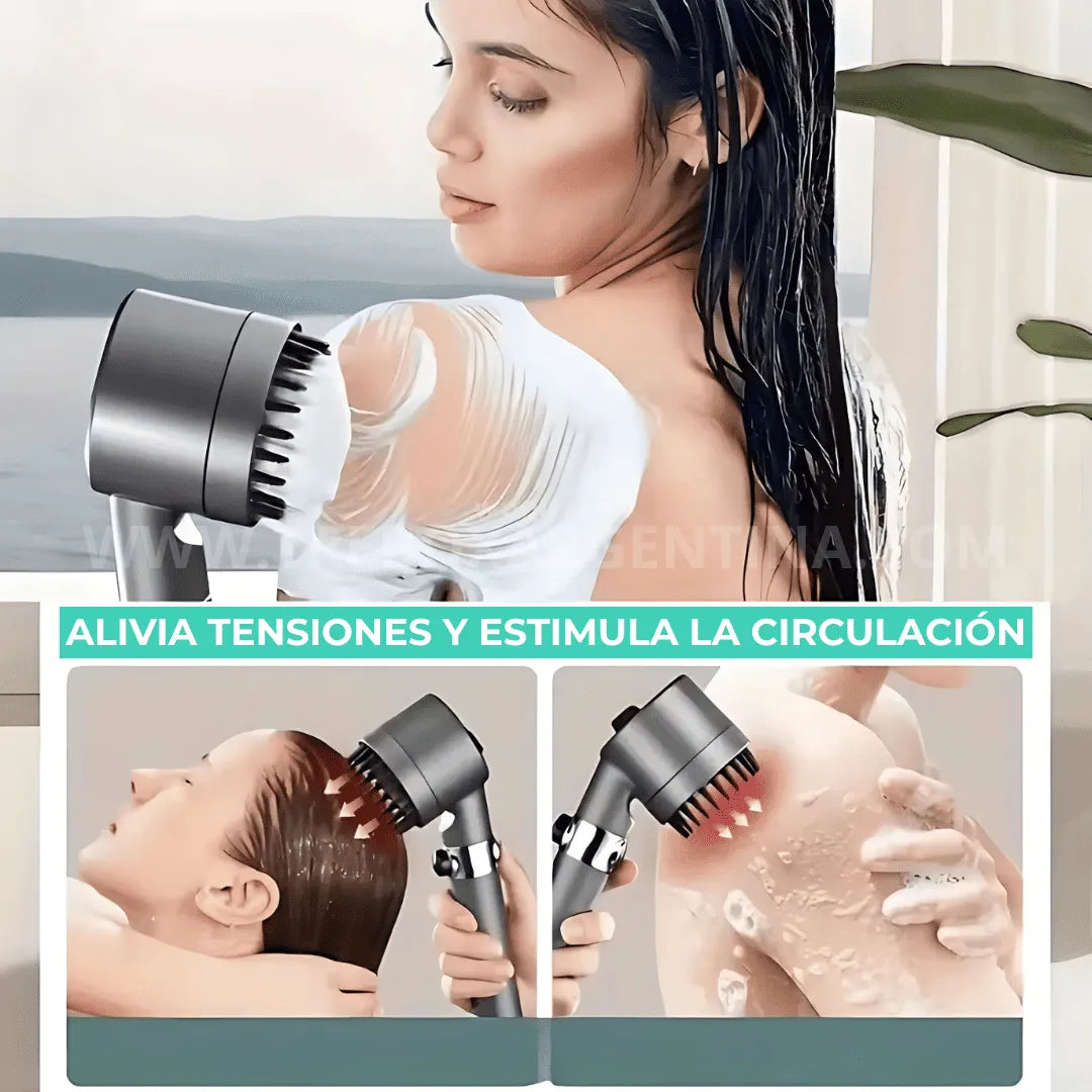 Promo Lanzamiento 2X1 🔥 | AquaSpa: Cabezal de ducha 🚿 - Un spa en tu ducha todos los días (3 Modos de presión + Masajeador)