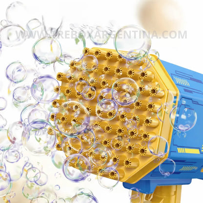 PROMO 40% OFF 🎁 |  Bubble Rain Bazooka de Burbujas : Diversión explosiva de burbujas sin Limites!