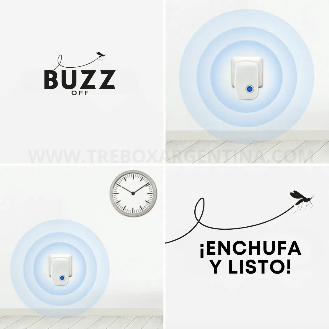 4X2🎁 | BuzzOff ® Repelente eléctrico para el hogar: Adiós insectos  y roedores para siempre🦟 (Sin químicos)