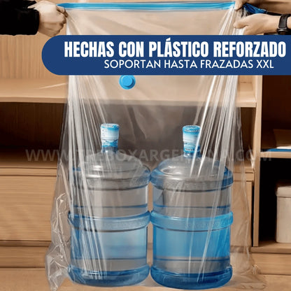 PACK 3 BOLSAS + 1 BOMBA DE REGALO [PROMO LIMITADA🔥]  Bolsas de Vacio SpaceZip™ | Ordená todo y ganá espacio sin gastar de más