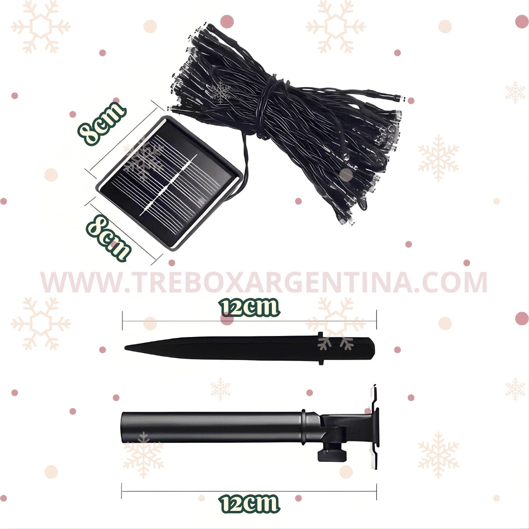 OFERTA 2X1 🎁 | Luces LED Solares ChristmasDecor:  ¡Iluminá tu Navidad SIN LIMITES!