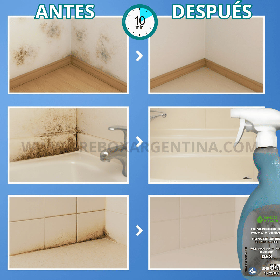 2X1🎁 | Spray Removedor Moho SECO CLEANER - La Solución Definitiva a Las Manchas y Hongos de tu Casa