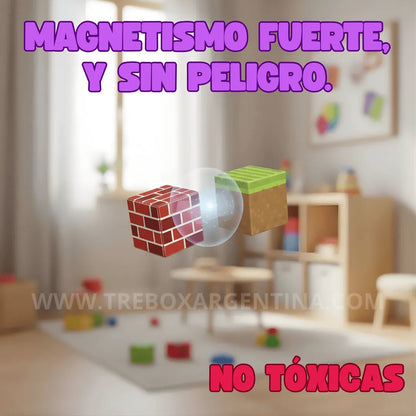 EDICIÓN LIMITADA🔥 |  Bloques Imantados MineCraft: Dejá que tus hijos construyan su propio universo