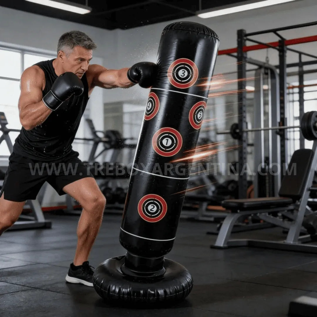 PROMO 45% OFF🚨| KnockOut™ Bolsa de Boxeo Inflable: Entrená el cuerpo y liberá todo el estrés sin salir de casa