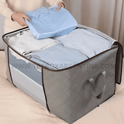OFERTA PRE VERANO 3X1 |  FoldBox™ Organizador XL: Guardá tus frazadas sin que se arruinen hasta el próximo invierno