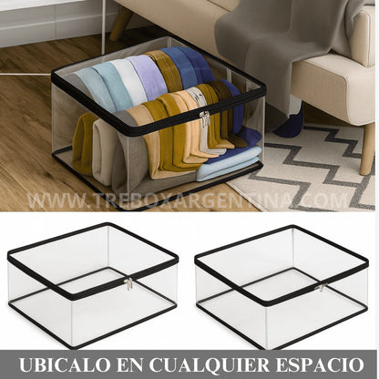 OFERTA PRE VERANO 3X1 |  HomeBox™ Organizador XL: Guardá tus frazadas sin que se arruinen hasta el próximo invierno