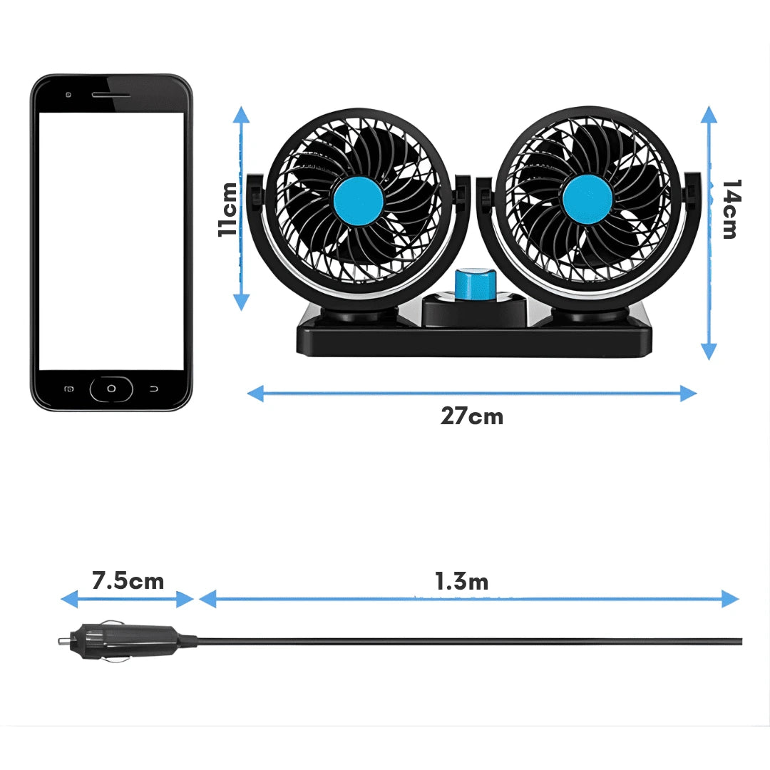 EDICIÓN VERANO ☀️ | CoolDrive Ventilador para Auto: El toque de frescura que tu auto necesita este verano.