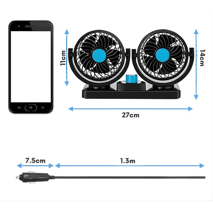 EDICIÓN VERANO ☀️ | CoolDrive Ventilador para Auto: El toque de frescura que tu auto necesita este verano.