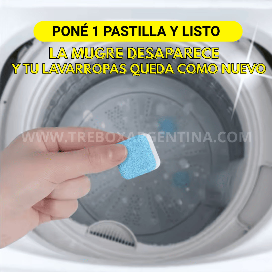 PACK ESPECIAL X12 - CleanWash™ Pastillas Mágicas de Limpieza para Lavaropas; Mantenla impecable y libre de malos olores!