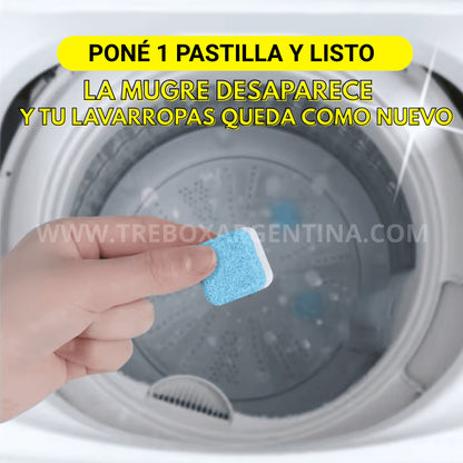 PACK ESPECIAL X12 - CleanWash™ Pastillas Mágicas de Limpieza para Lavaropas; Mantenla impecable y libre de malos olores!