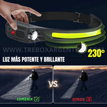 COMBO 2×1 - Linterna Manos Libres LUMENIX | Visibilidad completa sin sentir que la llevas puesta