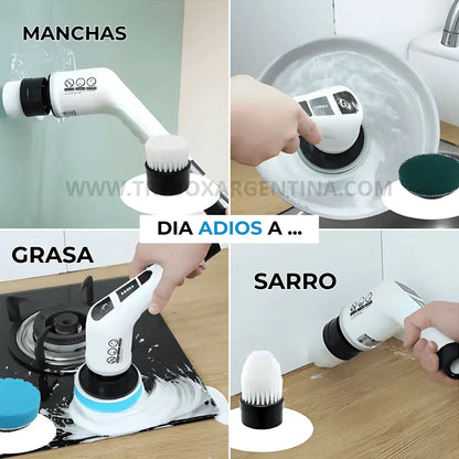 [50% OFF🎁] | SpeedClean Cepillo de Limpieza Eléctrico Recargable 8 en 1: Tu casa impecable en minutos y sin esfuerzo.