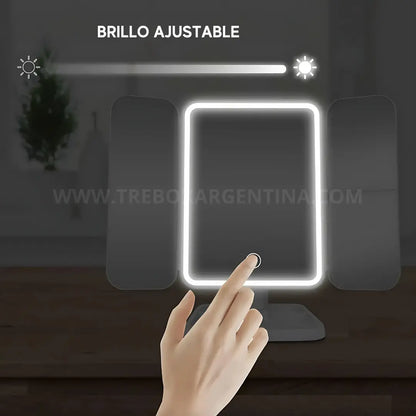 50% OFF | Glowie Mirror Espejo de Maquillaje LED: Maquillate sin problemas con la iluminación perfecta