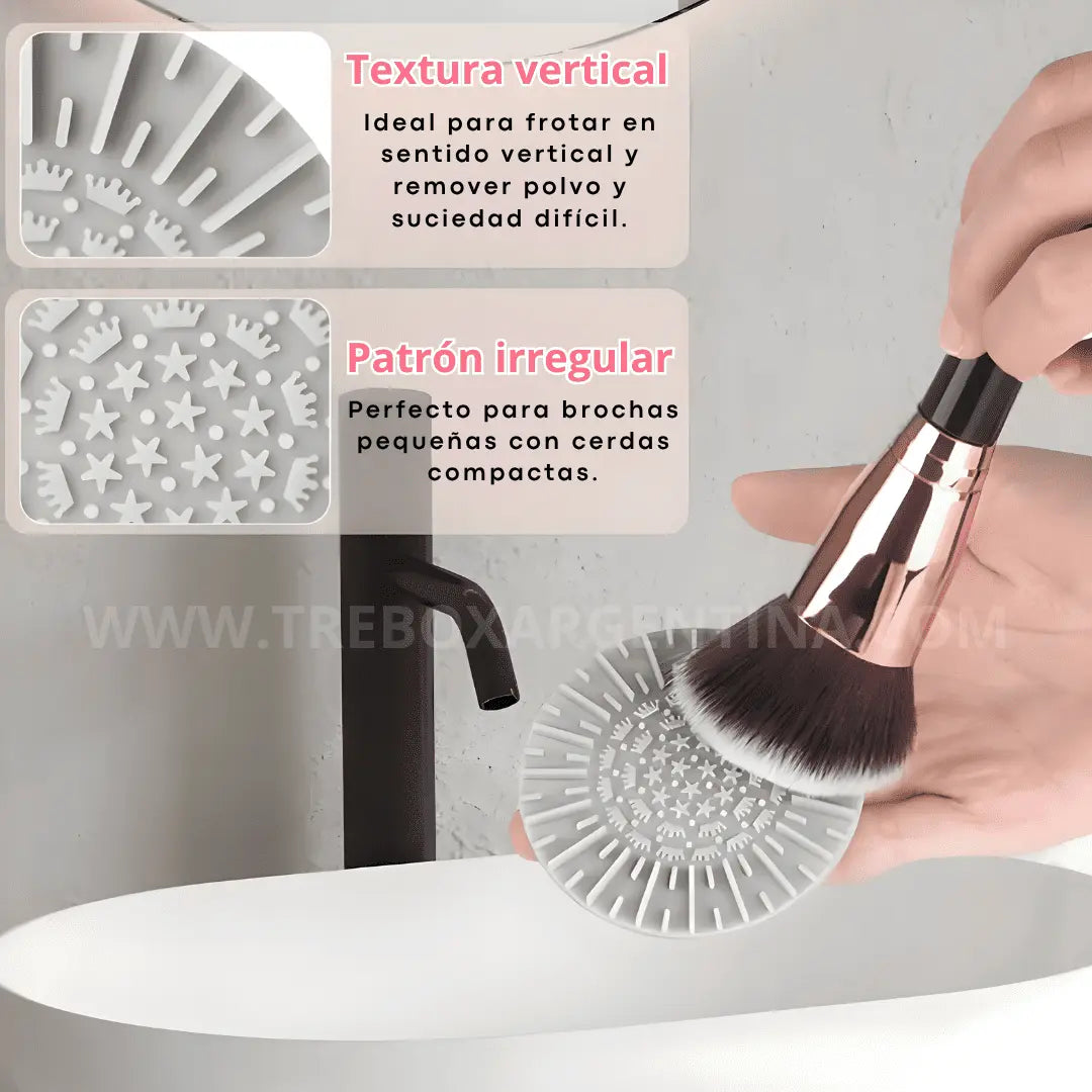 COMBO BEAUTY💄 | Limpiador Eléctrico de Brochas BrushClean  + Neceser WashBag: Cuidá tus brochas y llevá tu make-up con estilo donde quieras.