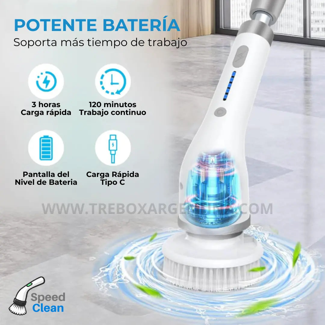 [50% OFF🎁] | SpeedClean Cepillo de Limpieza Eléctrico Recargable 8 en 1: Tu casa impecable en minutos y sin esfuerzo.