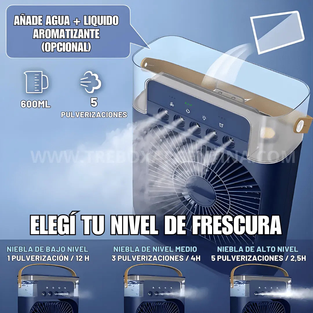 ☀️ OFERTA VERANO | CoolBreeze Mini Ventilador Portátil: Aire frío donde quieras ¡Que el verano no te derrita!❄️