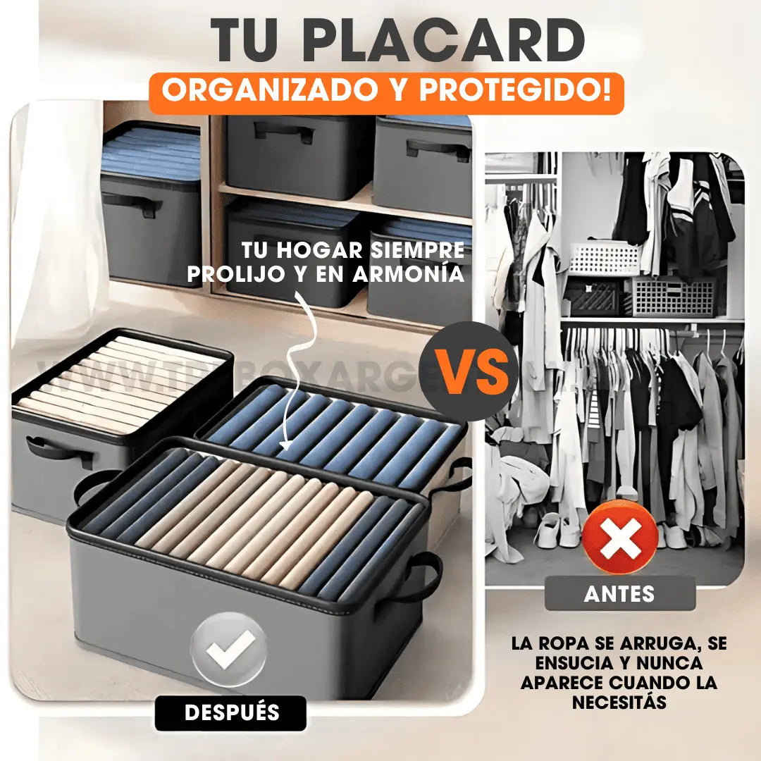 OFERTA 3X1 🎉 | PlacarBox Organizador de Ropa: Tu ropa siempre protegida y como nueva