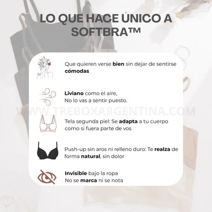 ESPECIAL PACK X3🎁 |  SoftBra™: Corpiño Segunda piel con taza interna, broche y efecto invisible