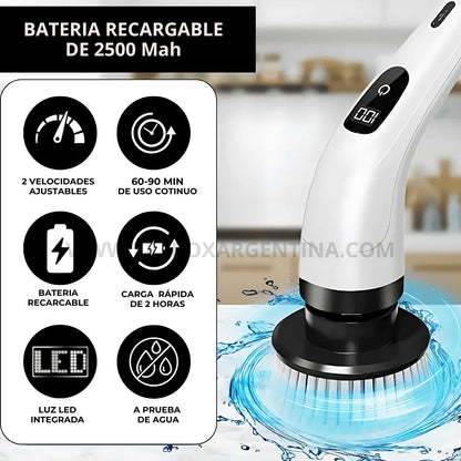 [50% OFF🎁] | SpeedClean Cepillo de Limpieza Eléctrico Recargable 8 en 1: Tu casa impecable en minutos y sin esfuerzo.