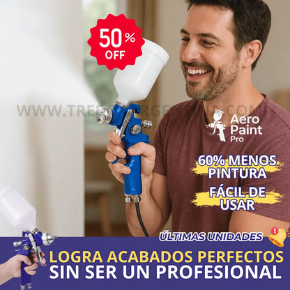 50% OFF HASTA HOY🎁 | Pistola de Pintura AeroPaint Pro:  El experto en pintura ahora sos vos