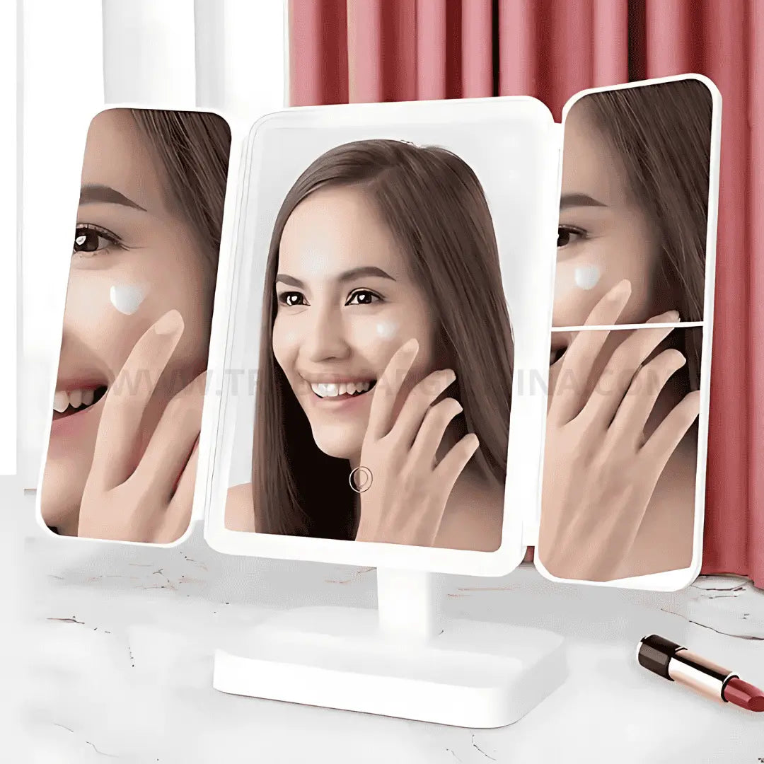 50% OFF | Glowie Mirror Espejo de Maquillaje LED: Maquillate sin problemas con la iluminación perfecta