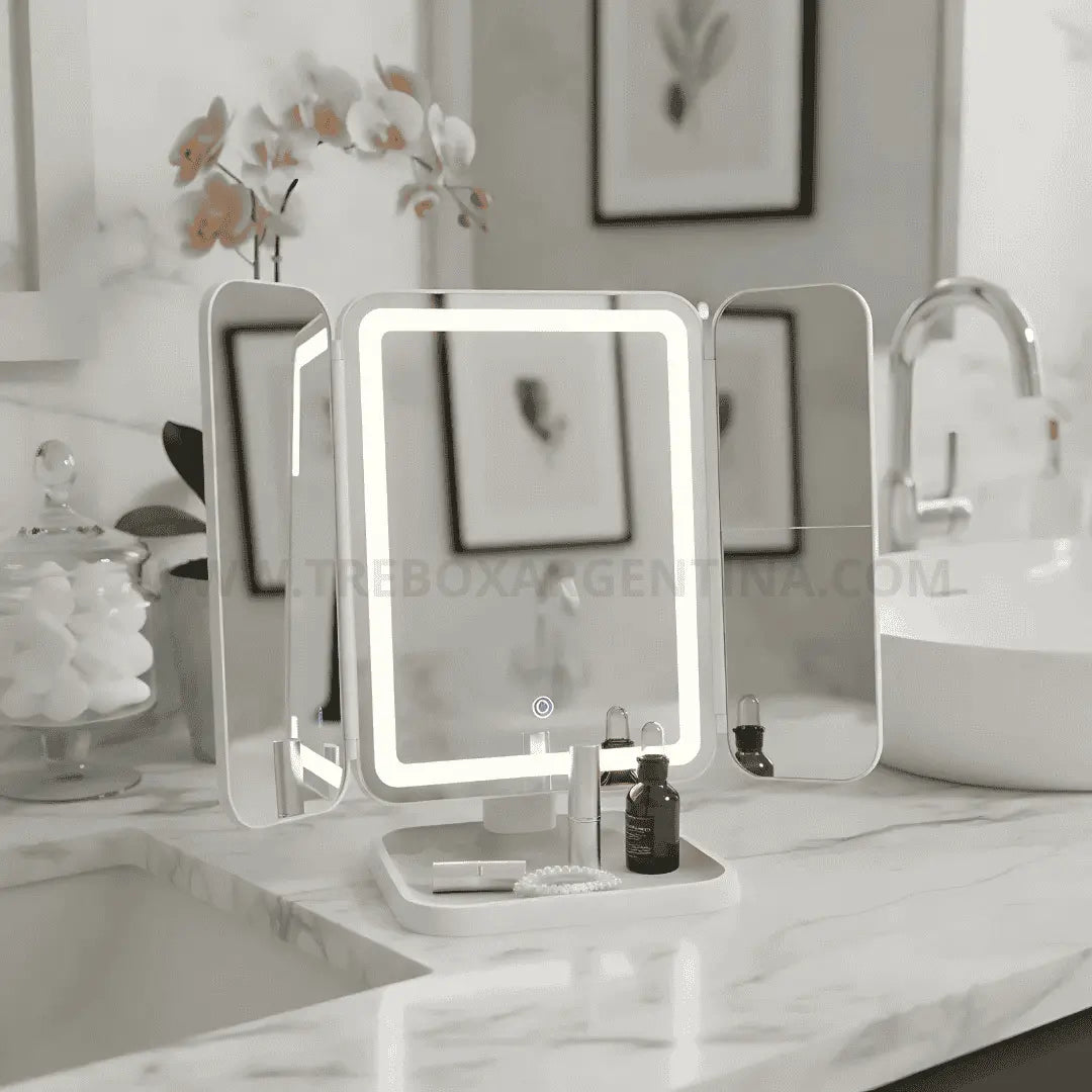 50% OFF | Glowie Mirror Espejo de Maquillaje LED: Maquillate sin problemas con la iluminación perfecta