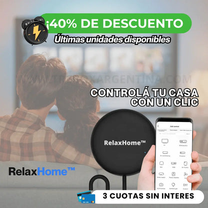 ¡40% OFF! 🎉 - Control Remoto Universal: RelaxHome™  –  ¡Tené el control absoluto de tu casa desde tu celular!