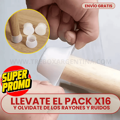 OFERTA PACK X16🎁 | Protector de silicona para sillas FlexProtect: Cuida tus pisos y sillas; no mas rayones y ruido