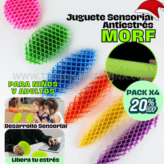 PACK NAVIDEÑO X4🎁 | Juguete Sensorial Antiestrés MORF: Reducí el estrés y dale a tus hijos diversión sensorial de verdad.