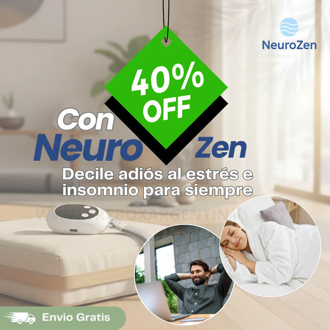 🎉 40% OFF | Dispositivo Neuronal Portátil NeuroZen: Adiós al estrés e insomnio para siempre 😴🧘‍♂️