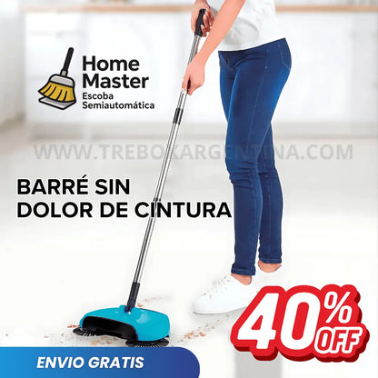 40% OFF 🎁 HomeMaster: Escoba Semiautomática 3 EN 1 | En dos patadas barrés y tu casa queda impecable.