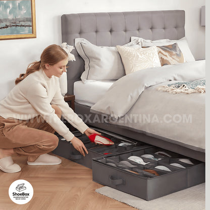 2X1 🎁 | ShoeBox Guardazapatos Bajo Cama: Tu calzado ordenado, protegido y listo para usar